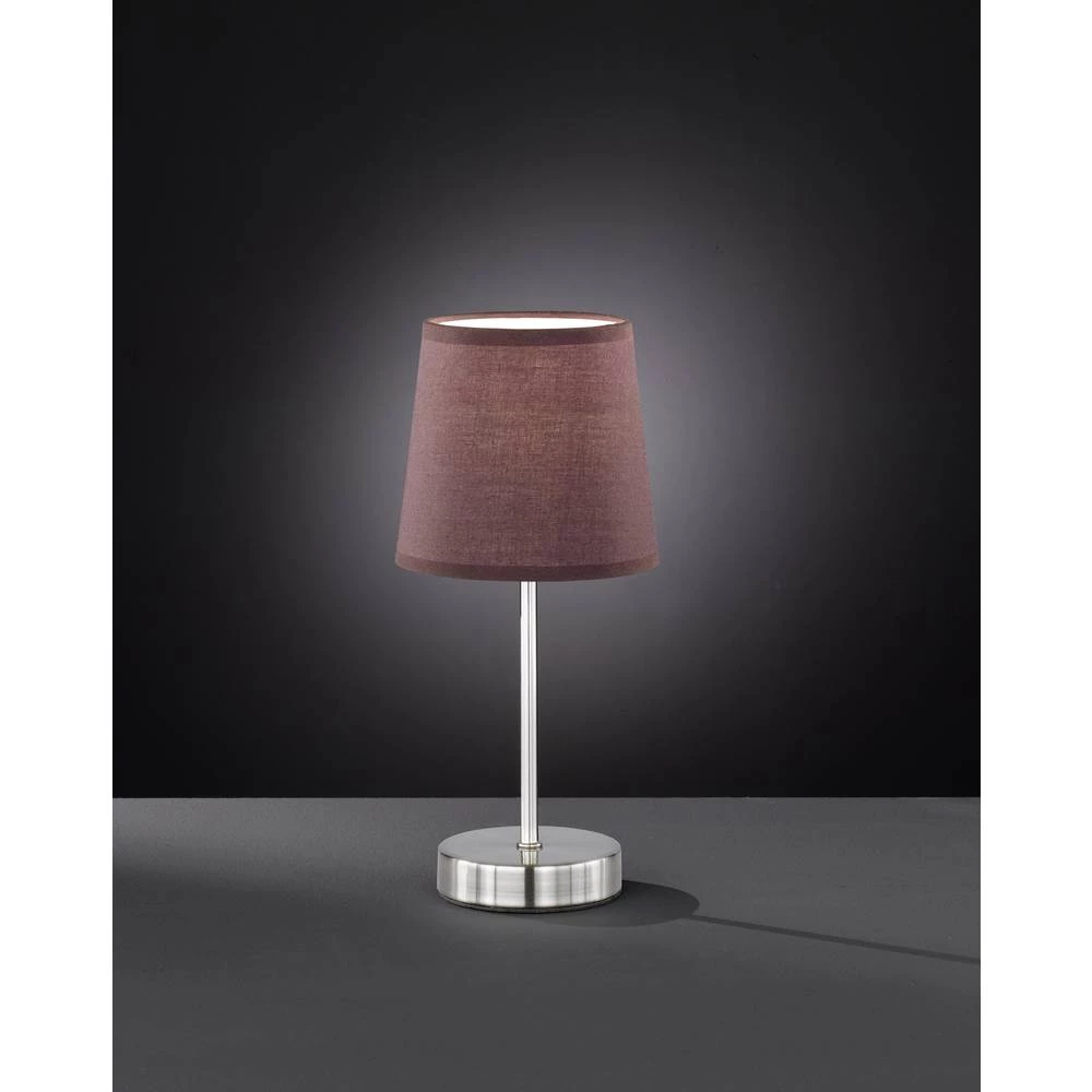 Noćna svjetiljka LED E14 42 W ACTION Cesena 832401510000 Svijetlosmeđa, Nikal (mat) slika