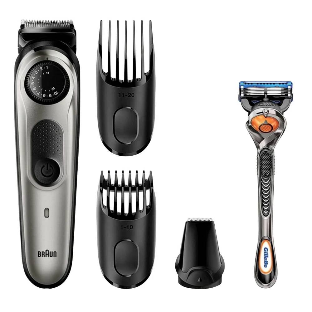 Braun BT5060 aparat za podrezivanje brade, aparat za šišanje perivi crna, srebrna slika
