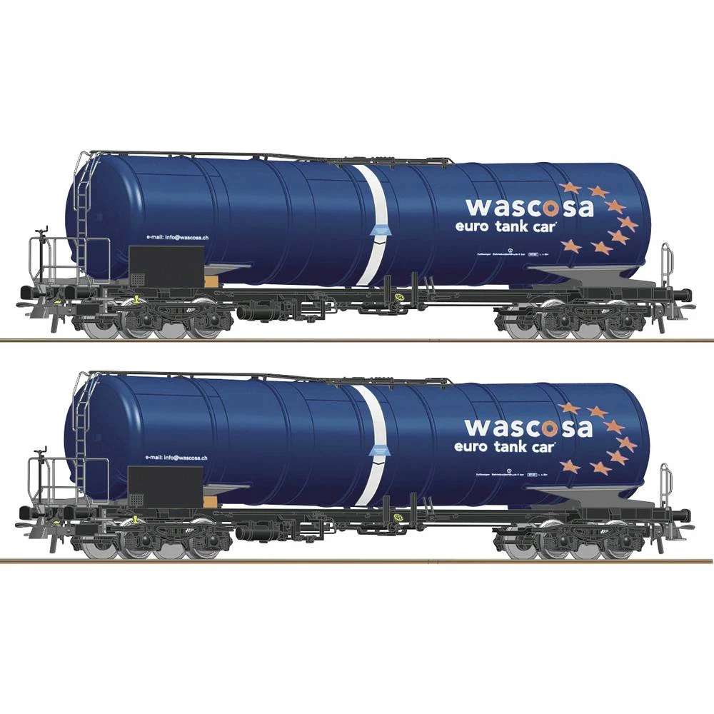 Roco 76027 H0 Komplet od 2 vagona cisterne Wascosa slika