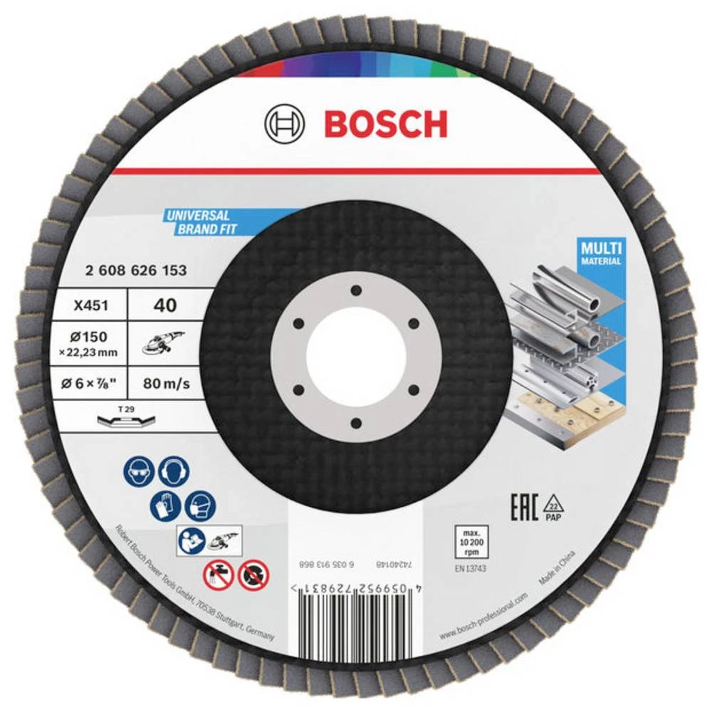 Bosch Accessories 2608626153 lamelna brusna ploča promjer 150 mm Promjer bušotine 22.23 mm 1 kom. slika