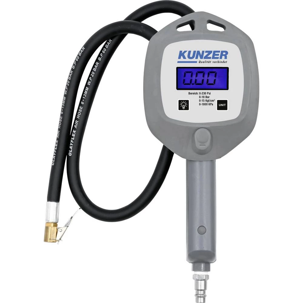 Kunzer 7HRD01 mjerač tlaka u gumama digitalni Mjerni raspon tlaka zraka 18 bar (max.) slika