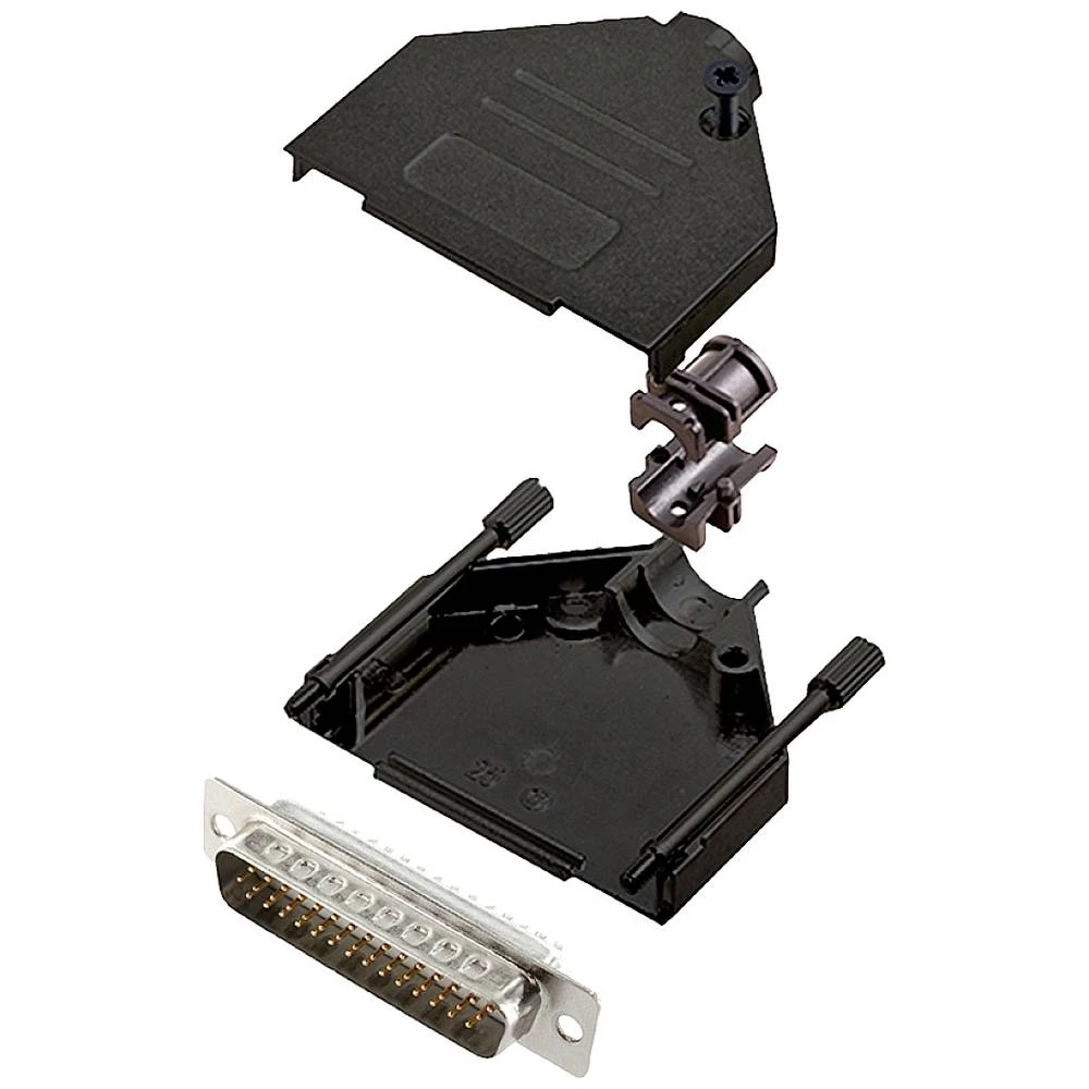 Komplet D-SUB pinskih konektora 180 ° Broj polova: 44 Lemni kup encitech DTZK25-BK-HDP44-W-K 1 ST slika