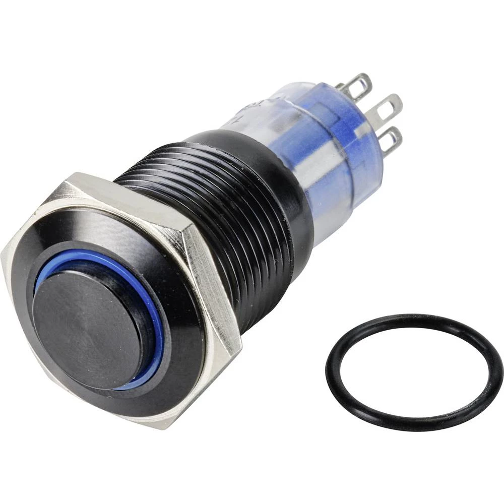 TRU COMPONENTS LAS2GQH-11E/B/12V/A/P tipkalo 250 V 3 A 1 x off/(on) IP65 vraća se u izsprijedai položaj 1 St. slika