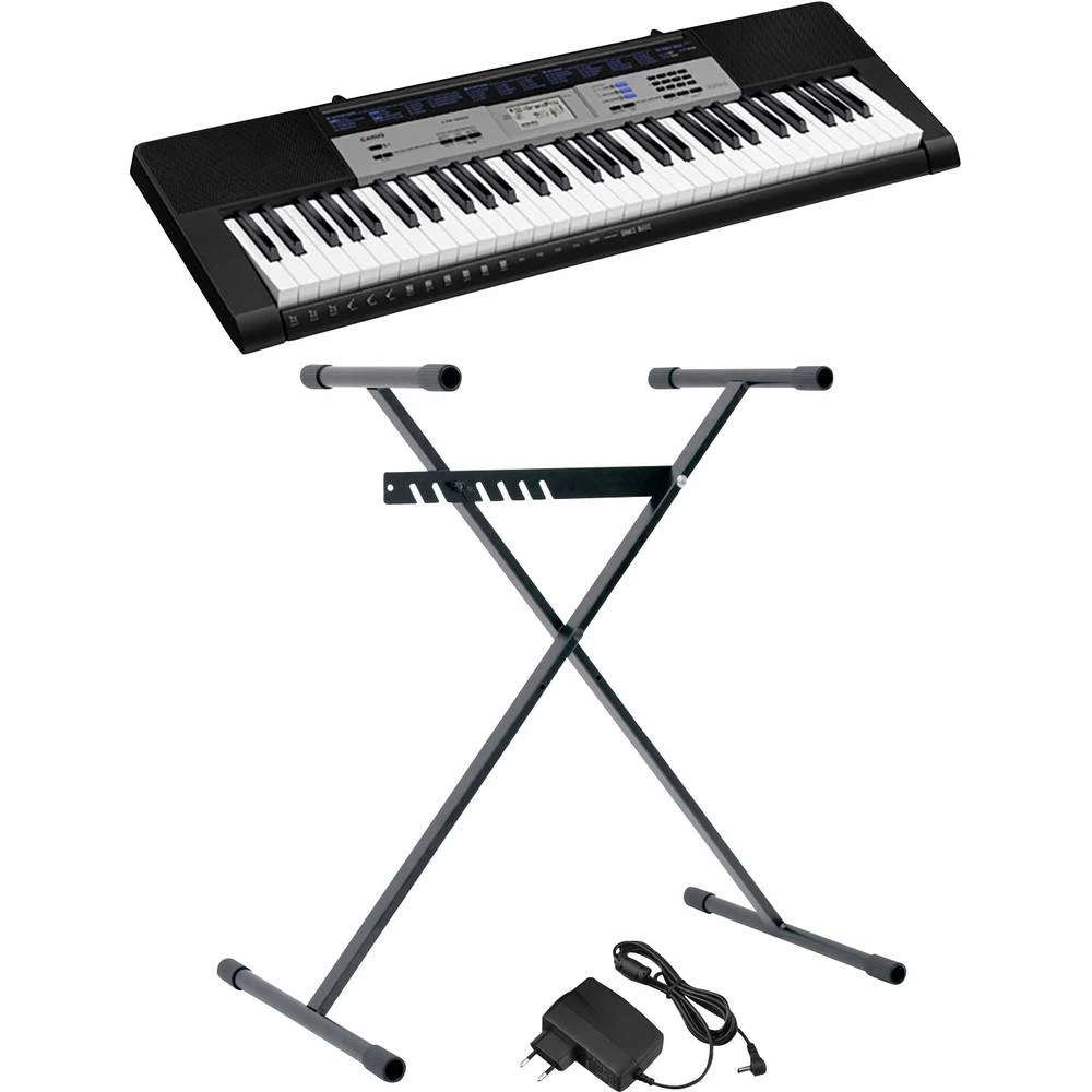 Casio CTK-1550SET tipkovnica Crna, Siva Uključuje napajanje, Uključuje stalak slika