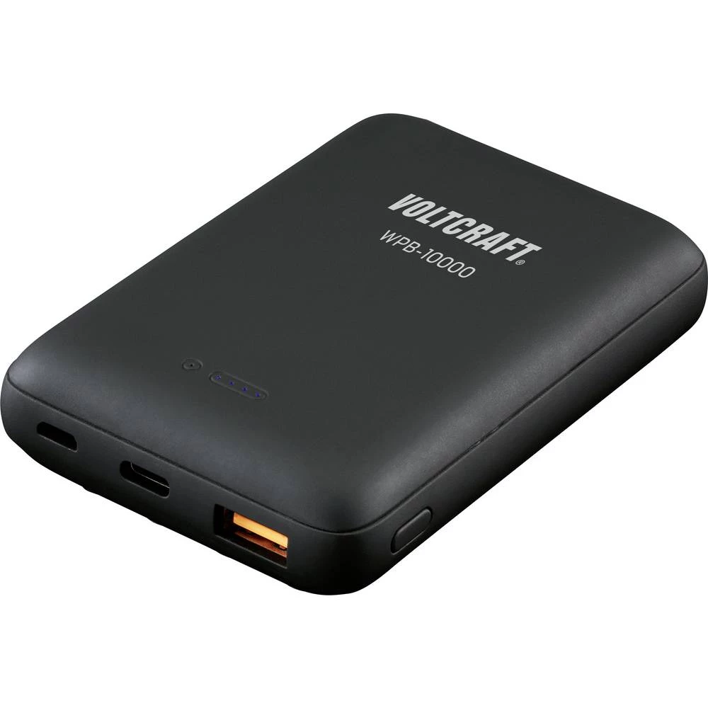 VOLTCRAFT indukcijski powerbank 3 A VC-11015280 WPB-10000 10000 mAh Izlazi USB, ženski konektor USB-C™, qi standard crna slika