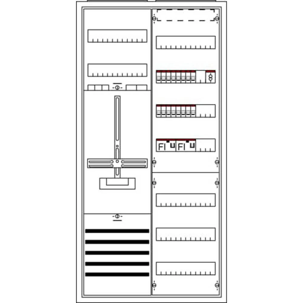 Striebel & John 2CPX035920R9999 KS215S ormar za brojilo   Broj redova = 2 slika