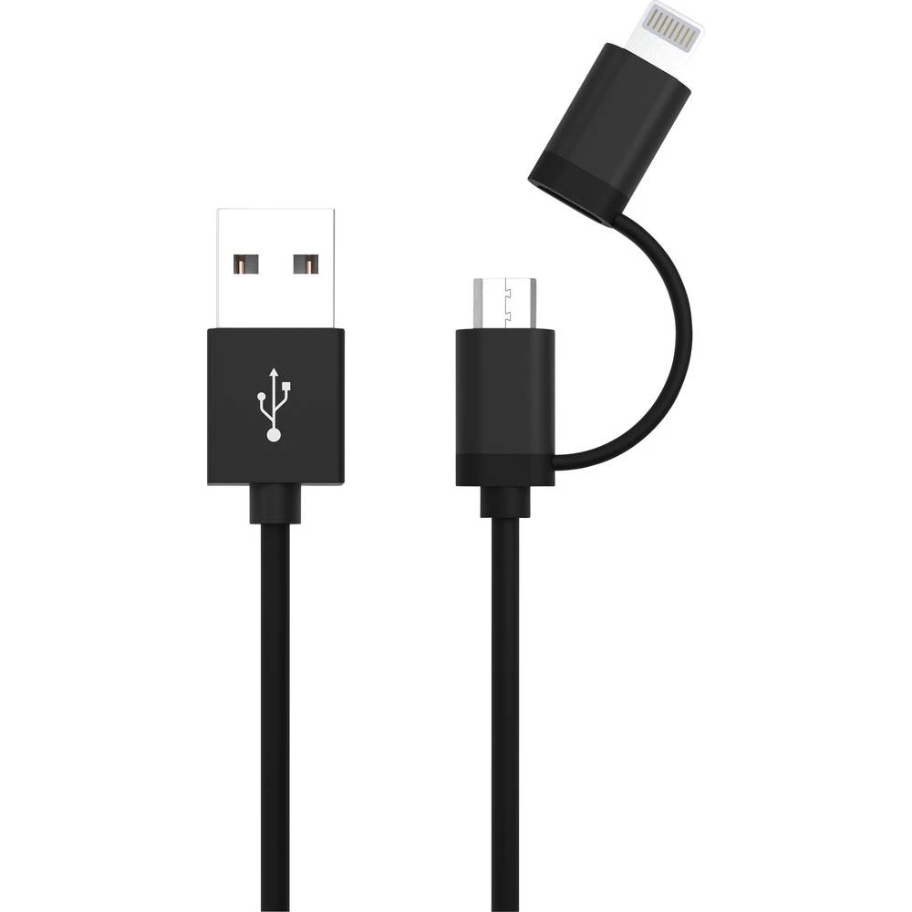 iPad/iPhone Podatkovni kabel/Kabel za punjenje [1x Muški konektor USB 2.0 tipa A - 1x Muški konektor Micro USB , Muški konektor slika