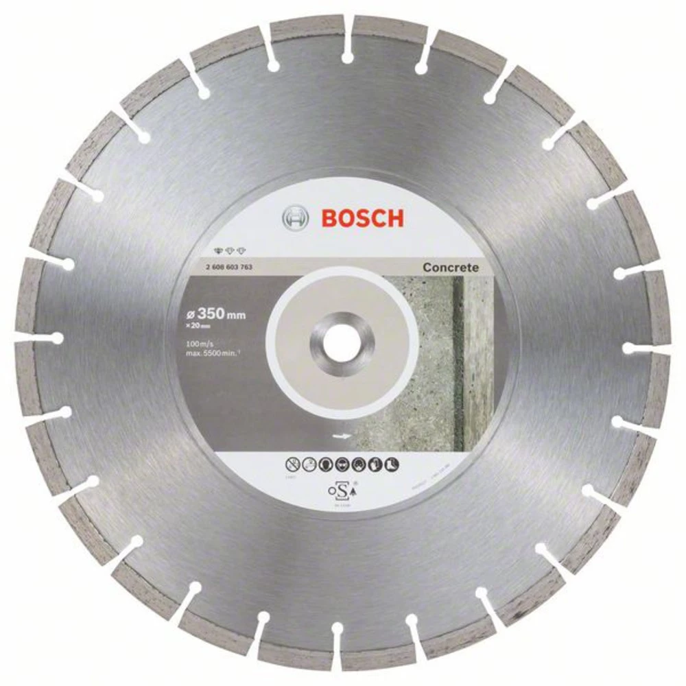 Dijamantna rezna ploča Standard za beton, 350 x 20,00 x 2,8 x 10 mm Bosch Accessories 2608603763 promjer 350 mm 1 ST slika