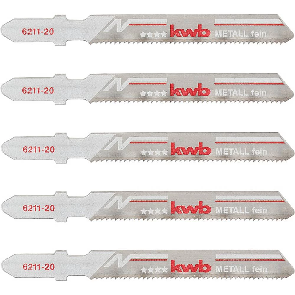 kwb 621125 Listovi ubodne pile, obrada metala, bimetalni, 5 x fini 5 St. slika