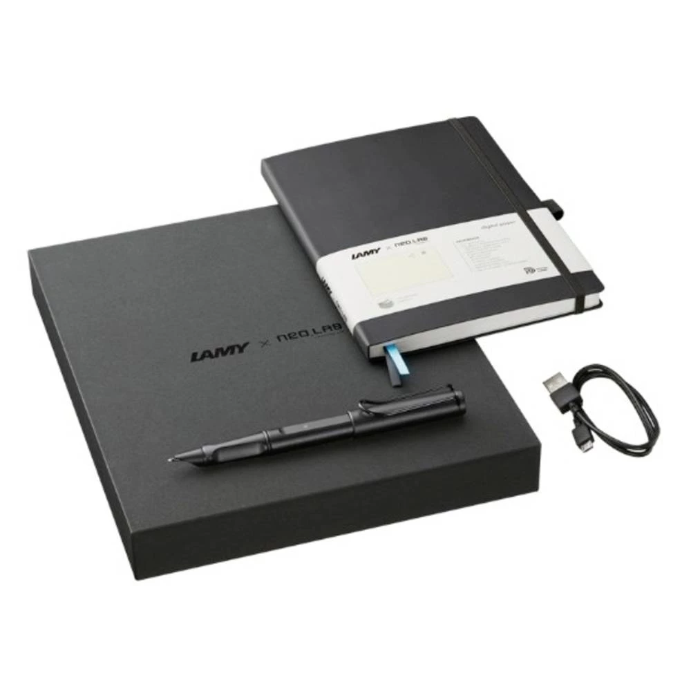 LAMY safari all black ncode Set Digital Writing Bezvremenski analogan i beskonačno digitalan. LAMY safari ncode Set digitalna olovka  ponovno punjivi crna slika