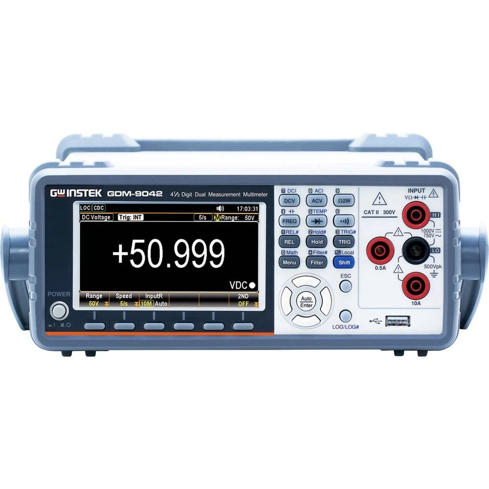 GW Instek GDM-9042 visoko precizni mjerni uređaj digitalni grafički zaslon, za pohranu podataka CAT II 300 V Zaslon (bro slika