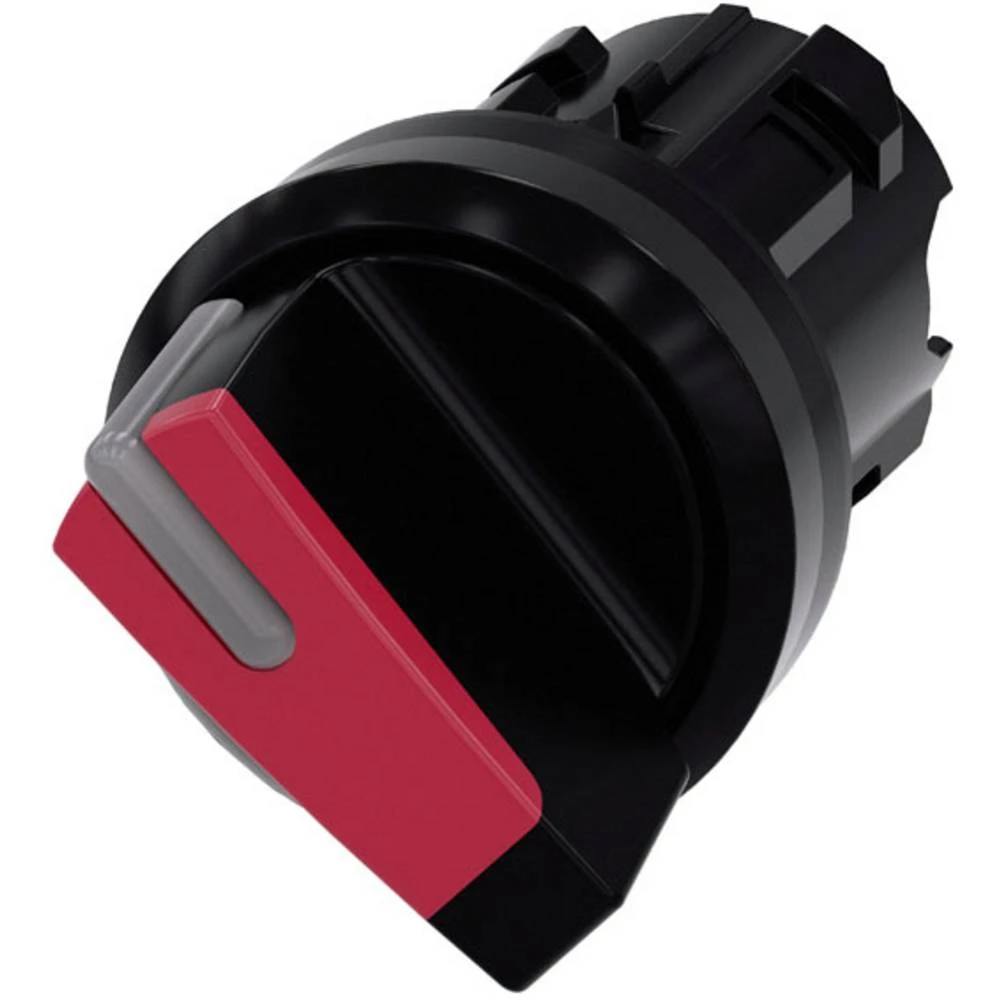 Siemens 3SU1002-2BC20-0AA0 preklopni prekidač prednji prsten od plastike, osvjetljen geg crna, crvena 1 x 45 °  1 St. slika