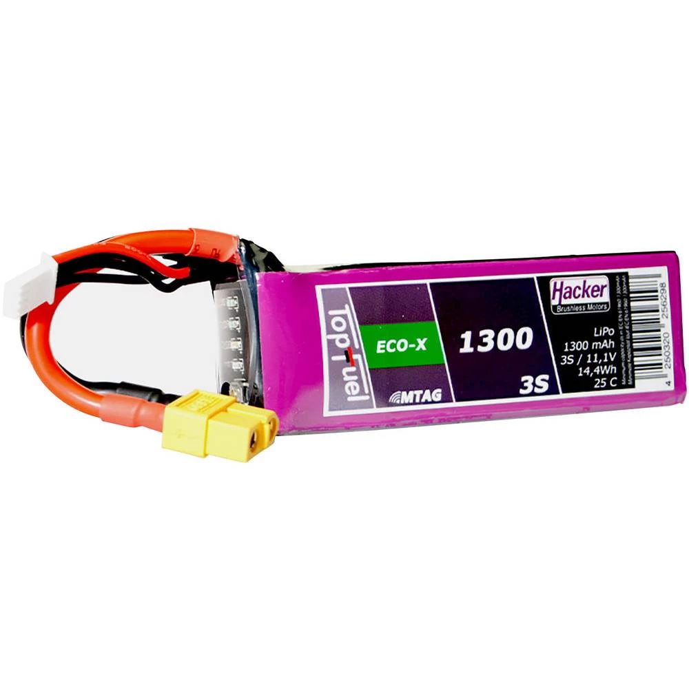 LiPo akumulatorski paket za modele 11.1 V 1300 mAh Broj ćelija: 3 25 C Hacker Softcase XT60 slika
