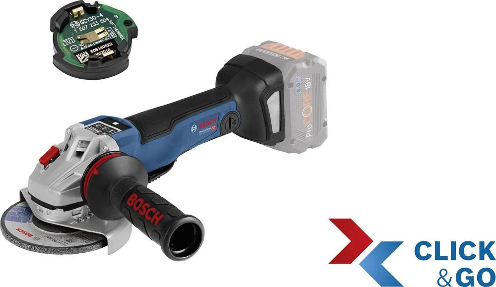 Aku kutna brusilica 125 mm Bez baterije, Uklj. kofer 18 V Bosch Professional GWS 18V-10 PSC 06019G3F0B slika