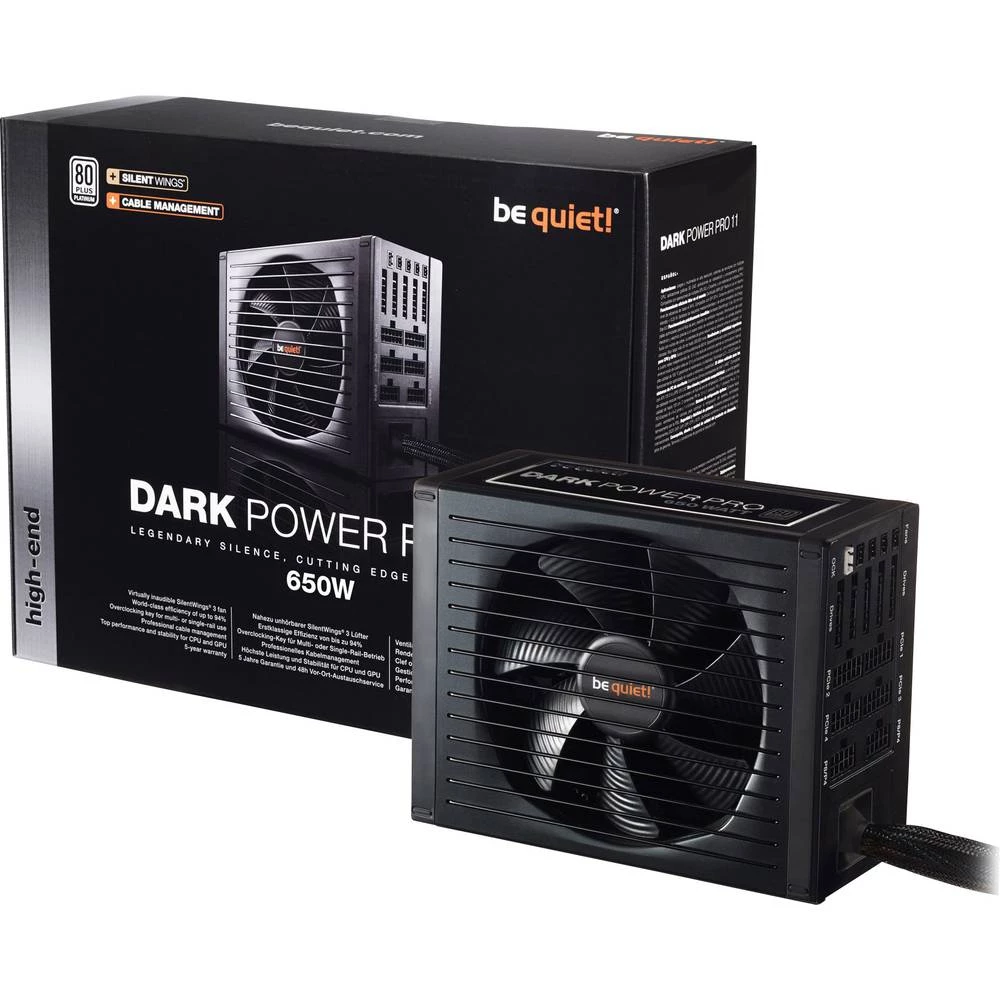 PC-napajanje BeQuiet Dark Power Pro 11 650 W ATX 80 PLUS Platinum slika