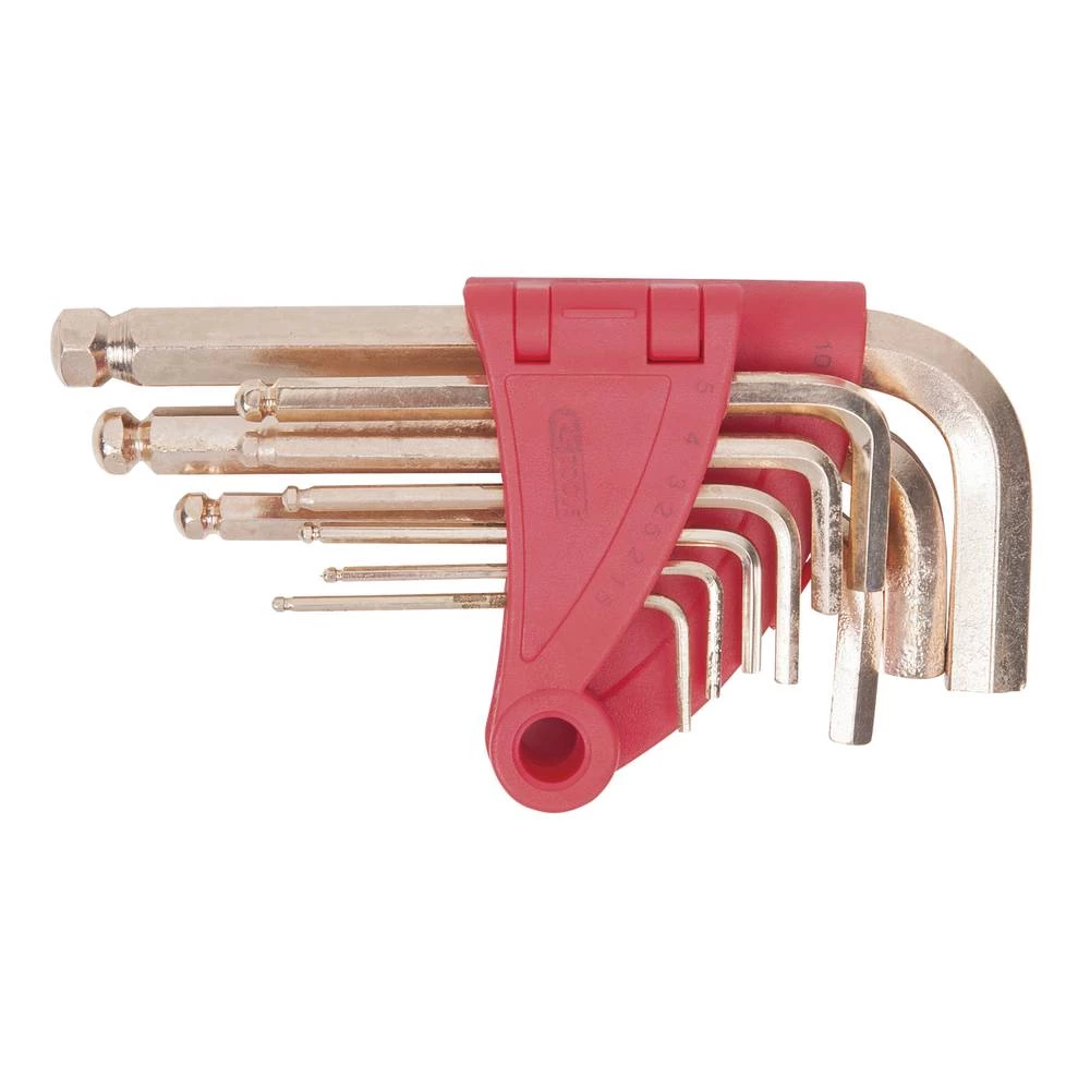 KS Tools 963.1518 unutarnji šesterokutni komplet kutnih odvijača 1.5 mm, 2 mm, 2.5 mm, 3 mm, 4 mm, 5 mm, 6 mm, 8 mm, 10 slika