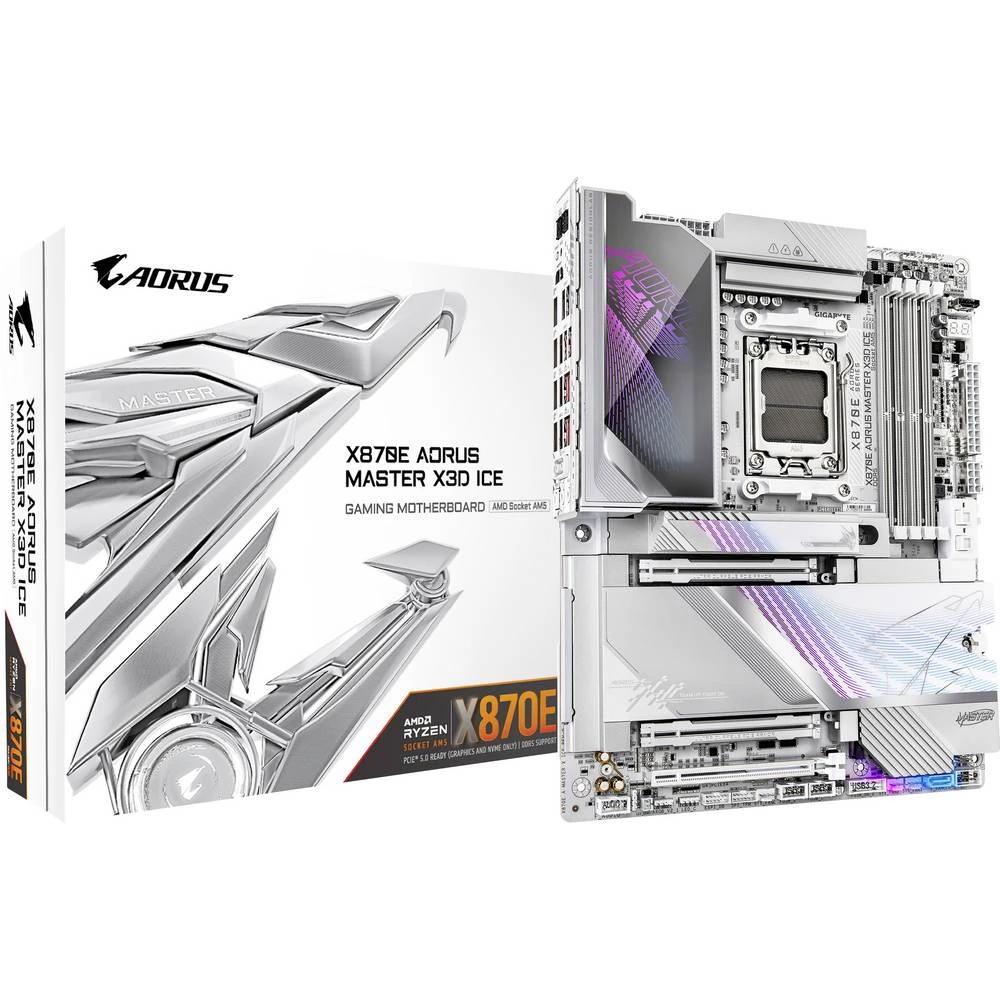 Gigabyte X870E AORUS MASTER X3D matična ploča Baza AMD AM5 Faktor oblika (detalji) ATX Set čipova matične ploče AMD slika