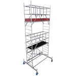 Krause 942135 FahrGerüst aluminij #####Faltgerüst mobilna, #####faltbar Radna visina (maks.): 5.80 m srebrna 127 kg