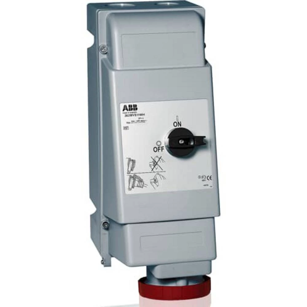 ABB 363MVS11WH 2CMA162840R1000 CEE zidna utičnica  4-polni  1 St. slika