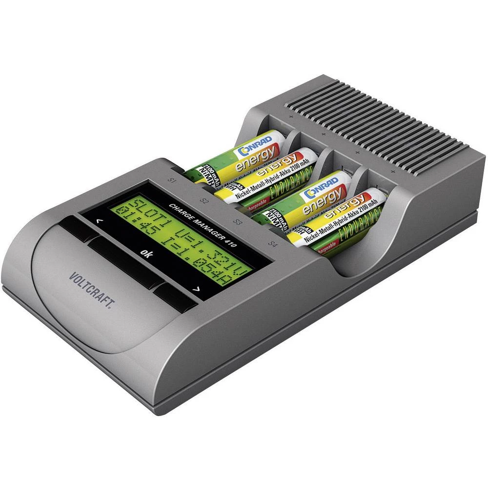 Pametni set za napajanje VOLTCRAFT uključ. stanicu za punjenje Charge Manager 410 + 4 mignon Endurance baterija slika