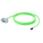 RJ45 mrežni priključni kabel Weidmüller CAT 5, Weidmüller CAT 5e SF/UTP 5 m otporan na plamen, sa zaštitom za pričvrsni nosić ze
