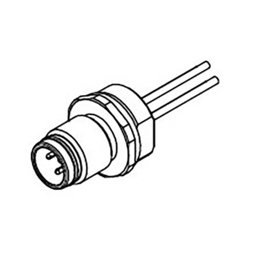 Molex 1200845103 Ultra-Lock (M12) Receptacle, 4 Poles, PG9 Mounting Threads, Male (Straight) to 0.34mm² PVC Leads, 0.30m ( slika