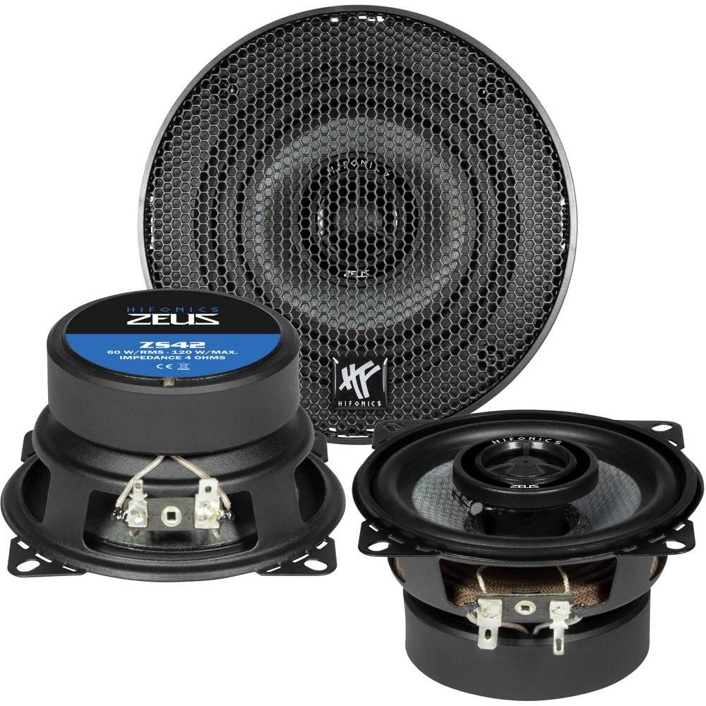 2-sustavski koaksialni zvučnici za ugradnju 120 W Hifonics ZS-42 slika