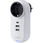 Sygonix SY-4512996 Međuutikač sa USB  Bijela