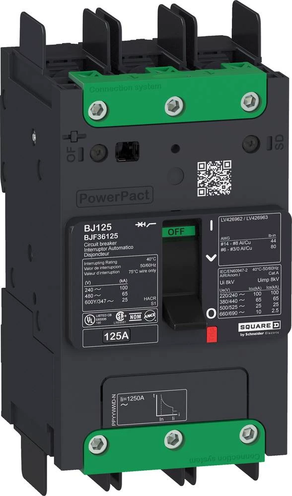 Učinski prekidač 1 ST Schneider Electric BJF36040 Preklopni napon (maks.): 690 V/AC (Š x V x d) 81 x 137 x 80 mm slika