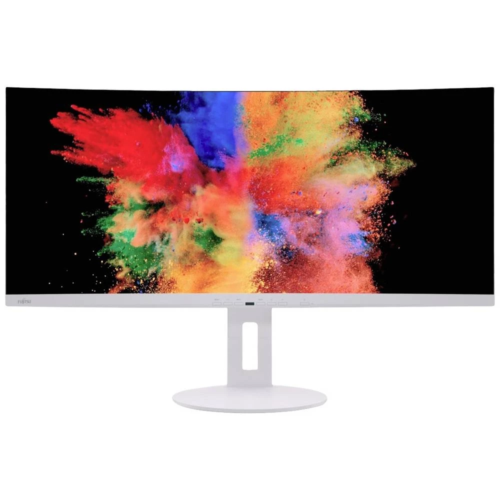 Fujitsu P34-9 UE LED zaslon 86.7 cm (34.14 palac) Energetska učinkovitost 2021 G (A - G) 3440 x 1440 piksel UWQHD 2 ms DisplayPort, HDMI™, slušalice (3.5 mm jack), USB 3.2 (gen. 1), USB-C™ US slika