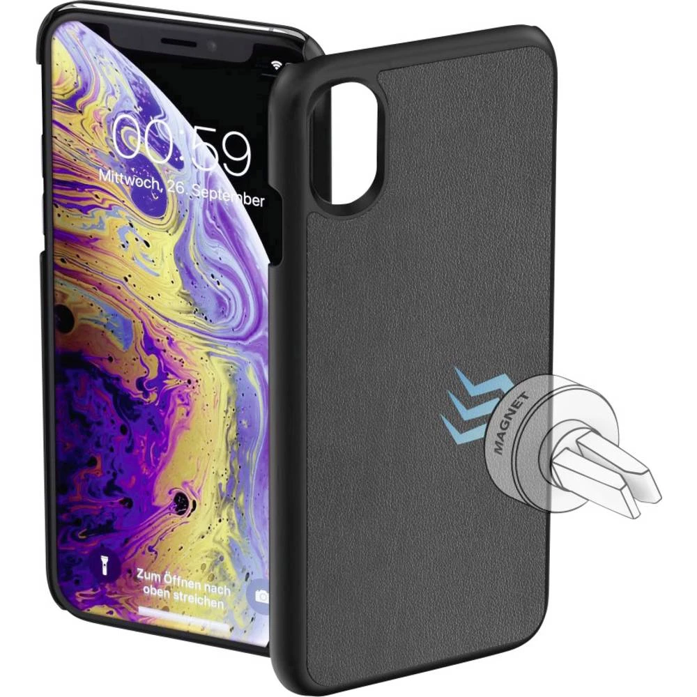 Hama Magnet Stražnji poklopac za mobilni telefon Pogodno za: Apple iPhone X, Apple iPhone XS Crna slika