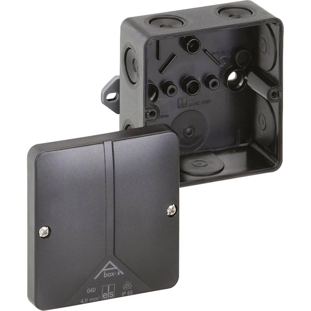 Spelsberg 49190301  priključna doza  (D x Š x V) 80 x 80 x 52 mm crna IP65 1 St. slika