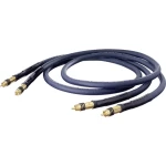 Oehlbach Cinch Audio Priključni kabel [2x Muški cinch konektor - 2x Muški cinch konektor] 1.75 m Plava boja pozlaćeni kontakti