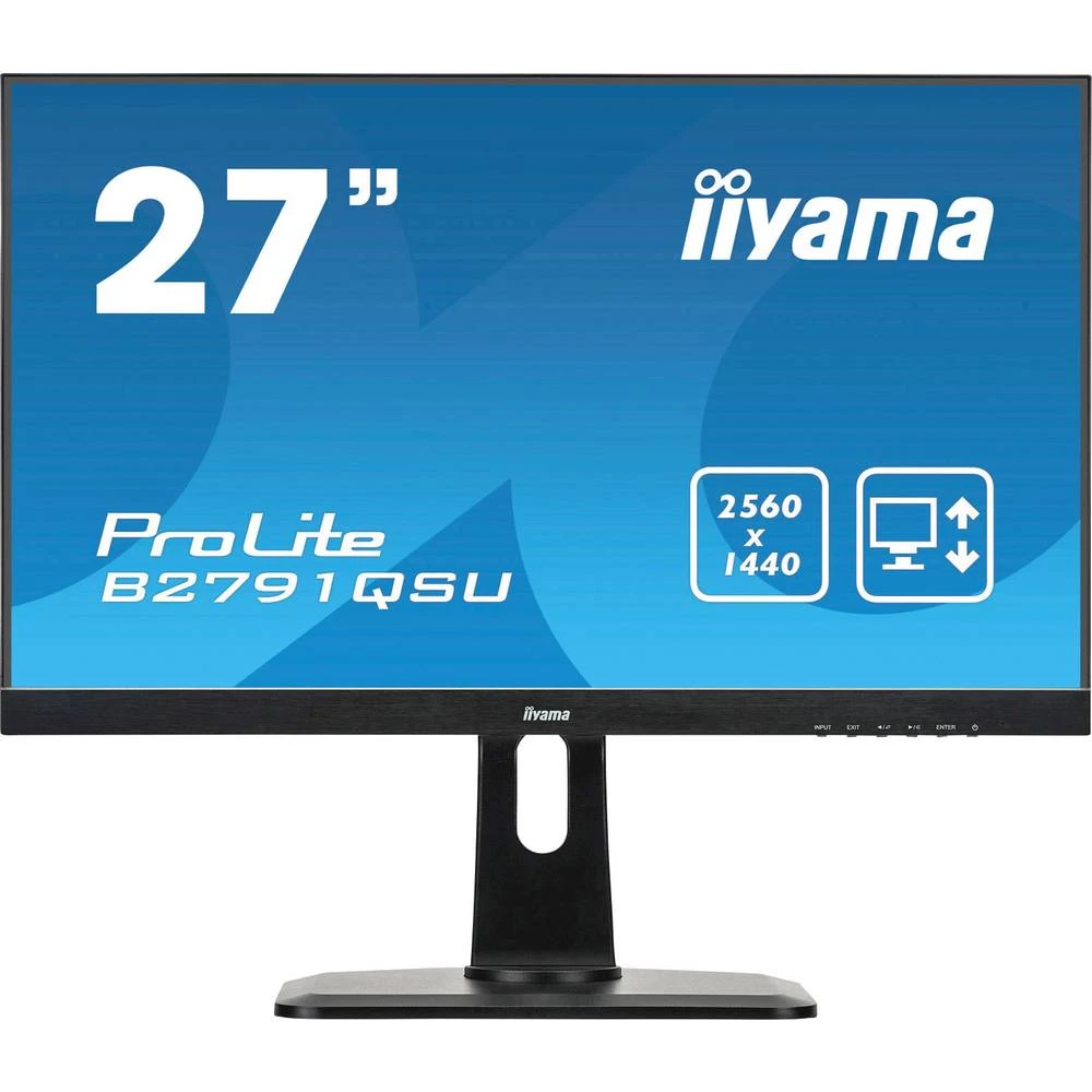 LED zaslon 68.6 cm (27 ") Iiyama B2791QSU-B1 ATT.CALC.EEK B (A++ - E) 2560 x 1440 piksel WQHD 1 ms HDMI&trade;, DisplayPort, DVI slika