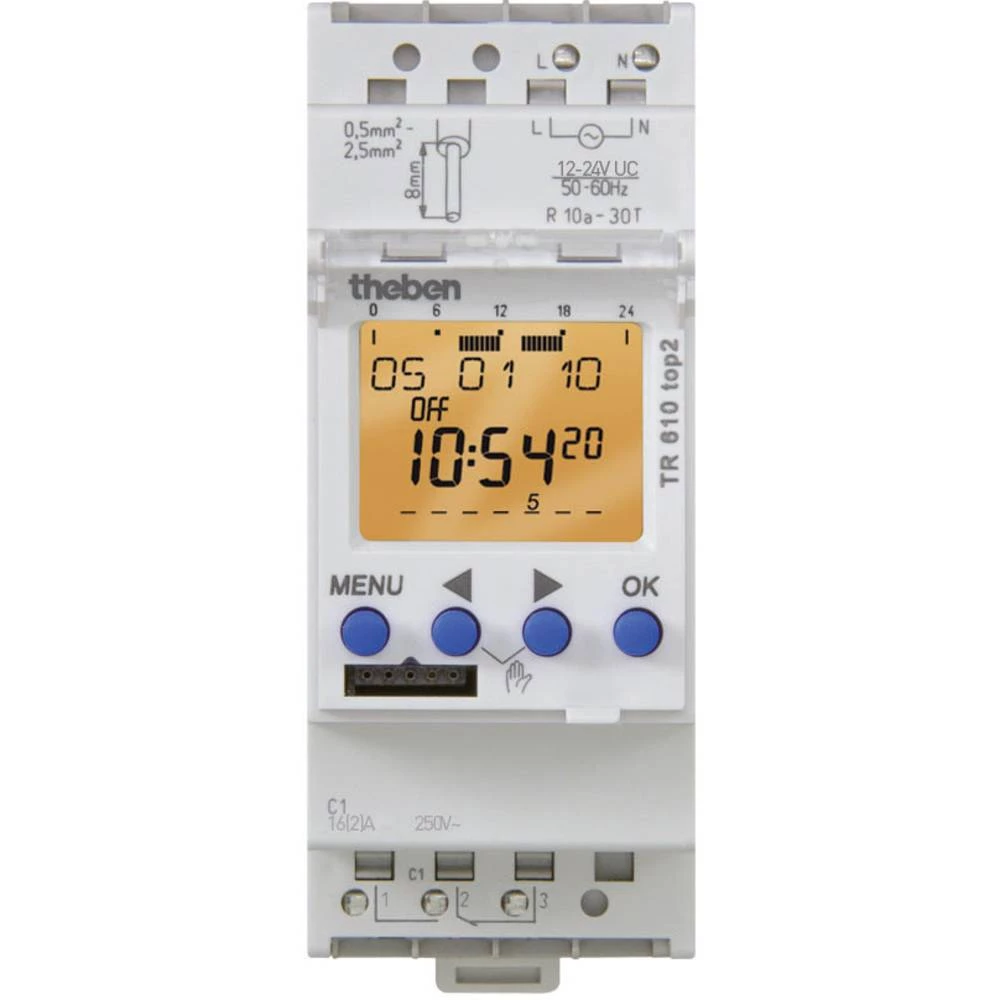Uklopni sat Theben TR 610 top2 24V 12 V slika
