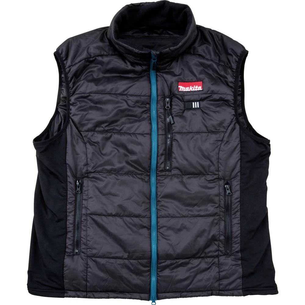 Makita CV101DZ2XL Akumulatorski termalni prsluk veličine 2XL Veličina: XXL crna slika