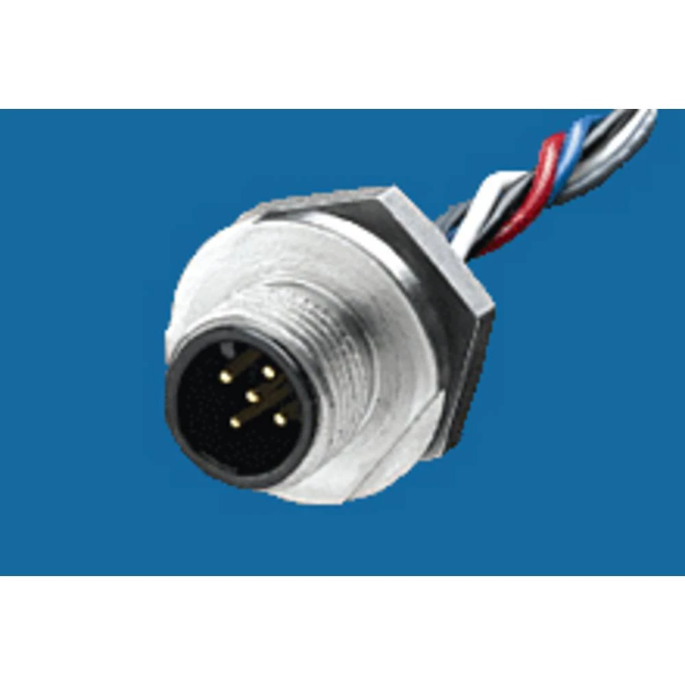 Molex 1200705209 Micro-Change (M12) Receptacle, 8 Pole, PG9 Mounting Threads, Male (Straight) to 0.25mm² PVC Leads, 0.30m slika