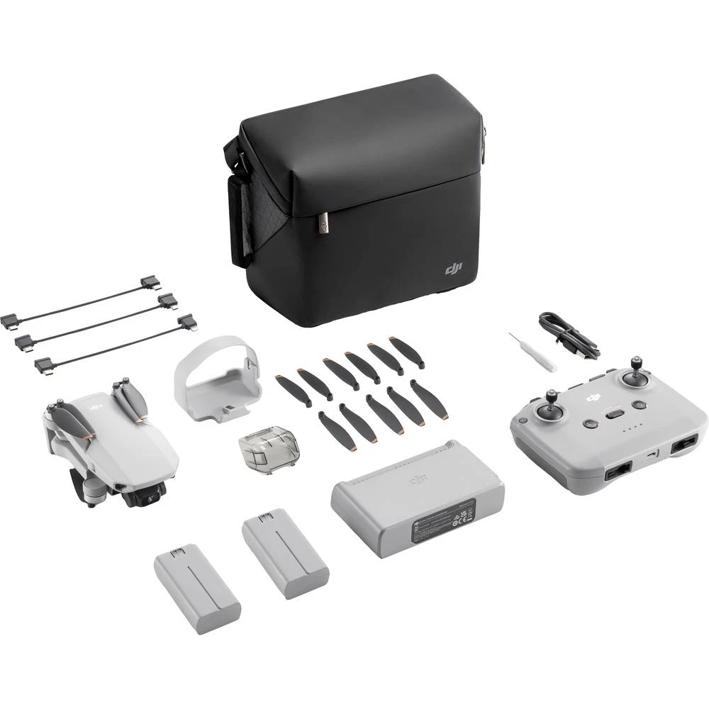 DJI Mini 2 SE Fly More Combo  kvadrokopter uštedni komplet za početnike, zrakoplovna kamera , profesionalni svijetlosiva (mat) slika