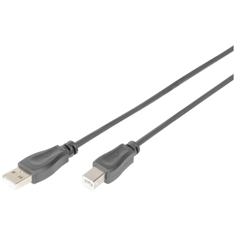 Digitus USB kabel  USB-A utikač, USB-B utikač 3 m crna  DB-300105-030-S slika