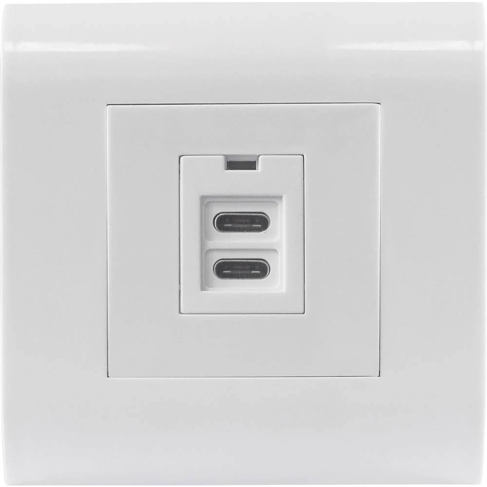 2-struki USB utičnica za punjenje IP20 Bijela Intellinet 772204 slika