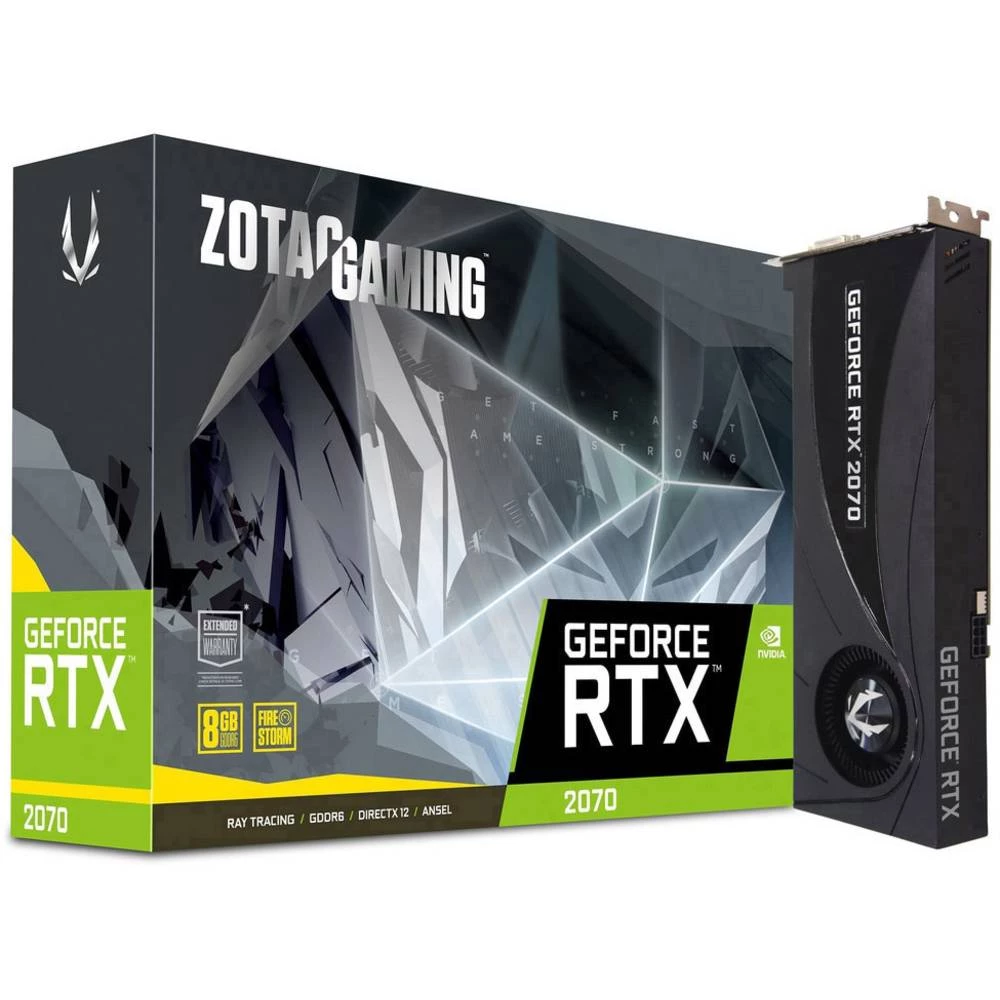Grafička kartica Zotac Nvidia GeForce RTX2070 Blower 8 GB GDDR6-RAM PCIe x16 HDMI&trade;, DVI, DisplayPort slika