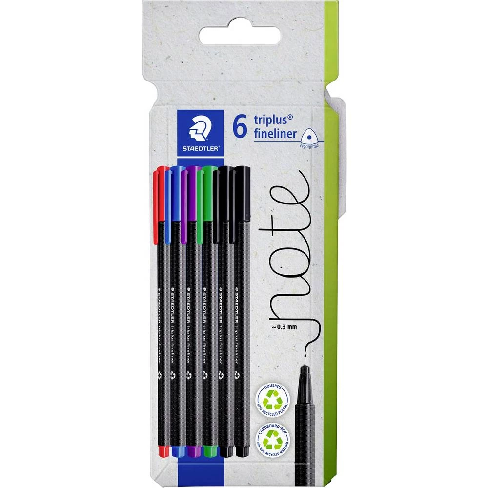 Staedtler triplus 334 C6 fineliner 6 kom. slika