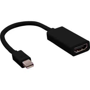 Value Mini-DisplayPort priključni kabel 0.15 m 12.99.3130 crna [1x muški konektor mini displayport - 1x ženski konektor slika