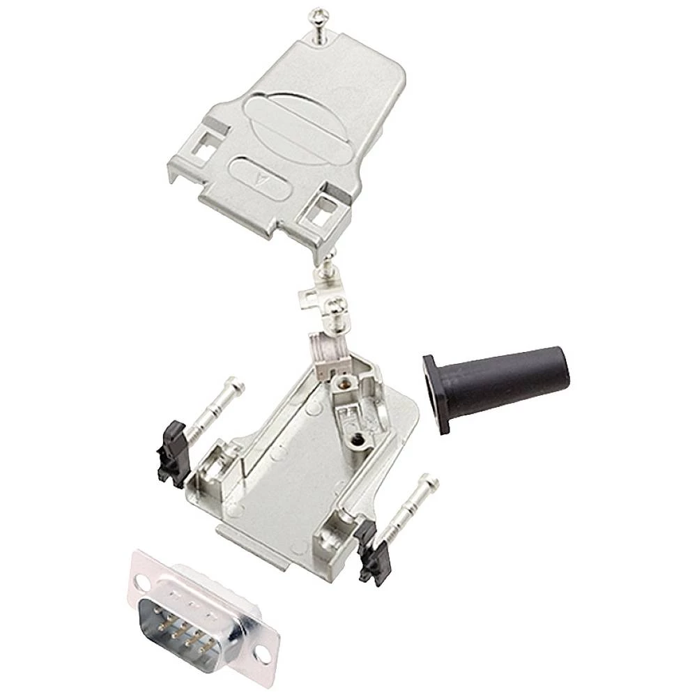 Komplet D-SUB pinskih konektora 45 ° Broj polova: 9 Lemni kup encitech D45ZF09-DBP-W-K 1 ST slika