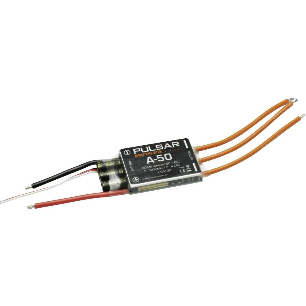 Regulator leta za Brushless modele aviona Pichler PULSAR A-50 Opteretivost (maks.): 60 A slika