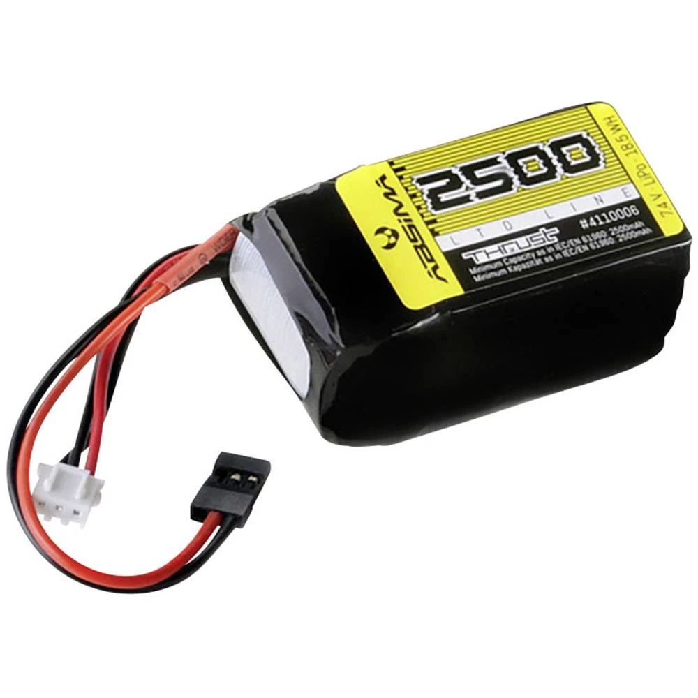 LiPo akumulatorski paket za modele 7.4 V 2500 mAh Broj ćelija: 2 Absima Softcase JR slika