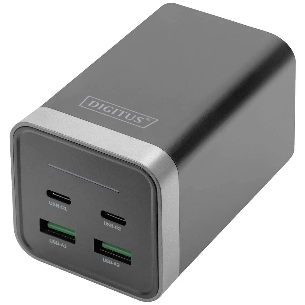 Digitus 4-Port GaN DA-10181 USB punjač unutrašnje područje, utičnica Izlazna struja maks. 3000 mA 4 x USB-A, USB-C® slika