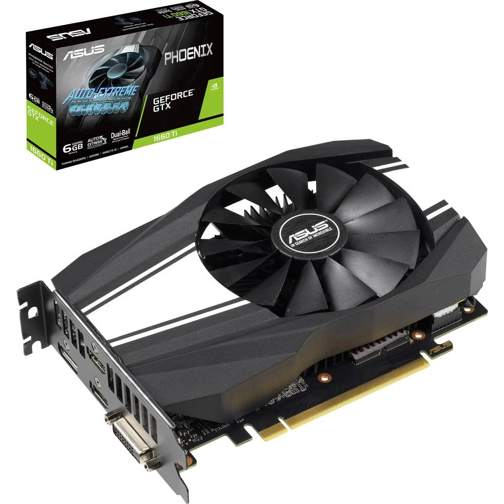 Grafička kartica Asus Nvidia GeForce GTX660 Ti Phoenix 6 GB GDDR6-RAM PCIe x16 HDMI&trade;, DVI, DisplayPort slika