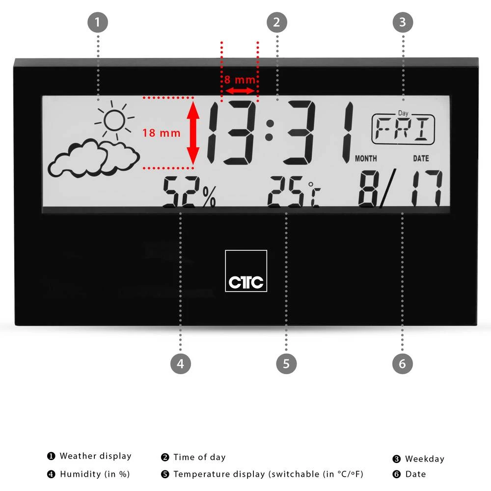 Clatronic WSU 7022 170220 Mobilna vremenska stanica slika