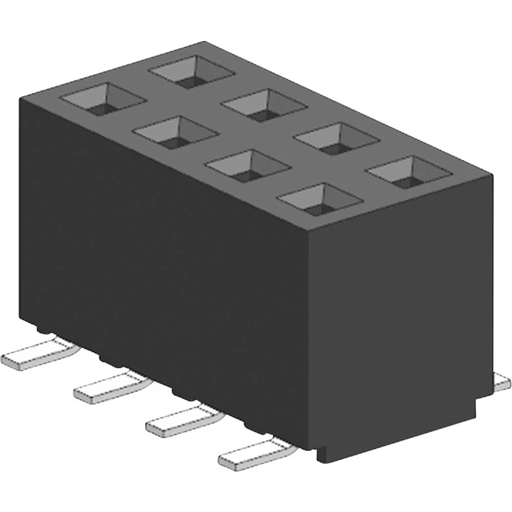 Molex 873401024 2.00mm Pitch Milli-Grid Receptacle, Surface Mount (Very Low Profile), Top Entry, with Locating Pegs, 0.38 slika
